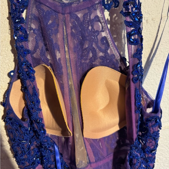 Mori Lee Blue Prom Dress - Picture 8 of 16